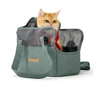 Meankay Cat Carrier, Soft Sided Breathable Mesh, Small Cats Pet Carrier up to 8 Lbs, Travel Carrier and Airline Approved Soft cat Carrier, 14.6in*10.6in*6.3in