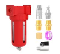 MEANLIN 3/8" NPT Zinc Alloy Air Compressor Moisture Filter, Air Desiccant Drying System, Manual Drain for Dry Air, Compressed Air, Plasma Cutter and Paint Spray