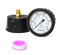 MEANLIN MEASURE 0~200Psi Stainless Steel Liquid Filled Pressure Gauge 1/4" NPT 2.5" FACE DIAL with Rubber Protective Sleeve, Center Back Mount