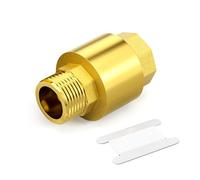 MEANLIN MEASURE 1" Female BSP Brass Check Valve,DN25,Plumbing Fitting to Prevent The Medium Backflow for Oil Water Gas Air
