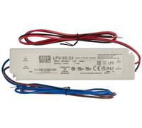 MeanWell, LPV-60-24 LED Power Supply, 60 W, 24 V, 2.5 A, Switching Power Supply
