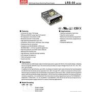 MeanWell LRS-50-24 Power Supply - 50W 24V