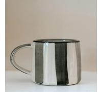 MeanWhile Forest Green Washed Stripe Koko Mug - FOREST