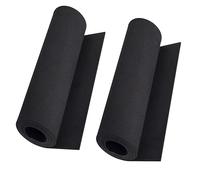 MEARCOOH 2-Pack 3mm EVA Foam, Black EVA Foam Cosplay, Premium EVA Foam Sheets, 13.9" x 59" High Density 86kg/m3 EVA Foam Roll for Cosplay Costume, Crafts, DIY Projects