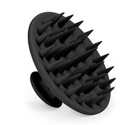Meartchy Silicone Scalp Massager Shampoo Brush, Scalp Brush for Hair Growth & Dandruff Removal, Hair Scrubber Scalp Stimulator Exfoliator Brush with Soft Bristles for Wet Dry Scalp Care (Black)