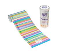 Measure Me! Roll-Up Height Chart For Children - Pastel Rows
