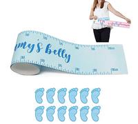 Measure Mommy's Belly Sign Baby Shower Sign Measure The Baby Bump How Big is Moms Belly Baby Shower Games Belly Measuring Tape
