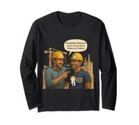 Measure Once, Panic Later, Crew & DIY Advice, Funny Joke Long Sleeve T-Shirt