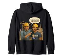 Measure Once, Panic Later, Crew & DIY Advice, Funny Joke Zip Hoodie