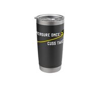 Measure Once Twice Carpenter and Woodworking Stainless Steel Insulated Tumbler