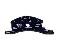 Measure Strings' Height and Pillow Width, Full Size Violin Bridge Template (Cello 1/2)
