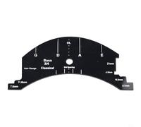 Measure Strings' Height and Pillow Width, Full Size Violin Bridge Template (Double Bass 3/4)