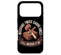 Measure Twice Carve Once Still Messed It Up Wood Case for iPhone 17 Pro