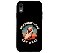 Measure Twice Cry Once Funny Petanque Boules Player Case for iPhone XR