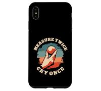 Measure Twice Cry Once Funny Petanque Boules Player Case for iPhone XS Max