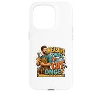 Measure Twice Cut Once Carpenter Humor Design Case for iPhone 15 Pro