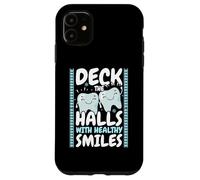 Measure Twice Deck The Halls Once Carpenter Christmas Case for iPhone 11