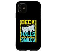Measure Twice Deck The Halls Once Carpenter Christmas Case for iPhone 11
