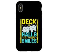 Measure Twice Deck The Halls Once Carpenter Christmas Case for iPhone X/XS