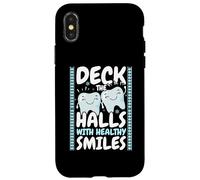 Measure Twice Deck The Halls Once Carpenter Christmas Case for iPhone X/XS