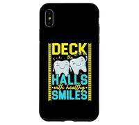 Measure Twice Deck The Halls Once Carpenter Christmas Case for iPhone XS Max