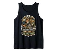 Measured Twice, Cut Once, Perfected Always Machinist Tank Top