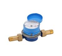MEASUREMAN 3/4" Pulsed Single-Jet Gallon Water Meter, Brass Body Blue for Residential Commercial Cold Water Systems