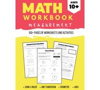 Measurement Math Workbook: Length, Unit Conversion, Perimeter, Circumference, Area (KS2, KS3 Math) Elementary, Middle School, High School Math 100+ Pages with Answer Key - Order of Ops