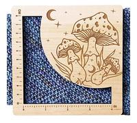 Measurement Ruler for Sewing - Wood Mushroom Gauge Measurement Ruler | Knitting Crochet Size Measurement Hook Gauge, Weaving Tools Sewing Products