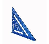 Measurement Tool Square Ruler Aluminum Alloy Speed Protractor Miter For Carpenter Tri-square Line Scriber Saw Guide Woodworking Tools(Blue CM)