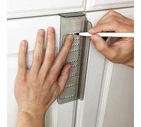MeasurePro Cabinet Hardware Installation Kit - Door & Drawer Templates - Silver Plastic Knobs - 27.94 cm x 22.86 cm
