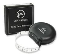 MeasureWiz Body Tape Measure - 80 Inch 200 cm Retractable Mini Measuring Tool - Tracker for Weight Loss & Body Fat Measurements - Waist/Bra Measurement Kit
