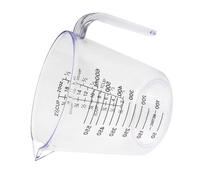 Measuring Cup 600ml Plastic with Scale for Liquids and Rice | 5 Litre Measuring Jug, White Lightweight Handling, Classroom Demonstrations, School Use, Precise Measurements