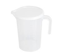 Measuring Cup Clear Plastic Measuring Jug Food Storage Cup Drink Container Multifunctional Cup with Lid and Scales for Cooking Baking Drinking (1000ML)
