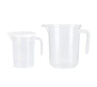 Measuring Cup Clear Plastic Measuring Jug Food Storage Cup Drink Container Multifunctional Cup with Lid and Scales for Cooking Baking Drinking (500ML)
