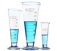 Measuring Cup Conical Measuring Cup Glass Laboratory Conical Graduated Measuring Cups Food Grade Glass Milk Juice Cup Laboratory Beaker Mug 5ml - 2000ml (10ml)