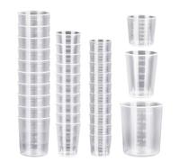 Measuring Cups 30 PCS, Reusable Measuring Jugs 30ml 50ml 100ml Easy Read Measurement Essential Versatile Non Fragile Solution Kitchen and Laboratory for Accurate Liquid Measure