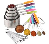 Measuring Cups and Spoons Set Stainless Steel Includes 5 Measuring Cups 5 Measuring Spoons and 5 Mini Measuring Spoon for Dry and Liquid Ingredient