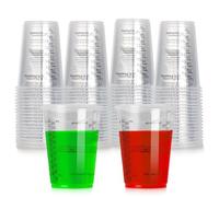Measuring Cups,RoadLoo 80pcs 240ml/8oz Paint Mixing Cups Plastic Measuring Jugs Multipurpose Plastic Jugs for Liquids Mixing Resin Paint Pigment for Automotive and Art Projects