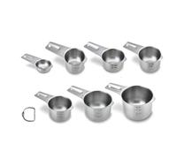 Measuring Cups Stainless Steel 7PCS Stackable Set for Dry Or Liquid Ingredients Measurement - Kitchen Gadgets & Utensils Metal Measuring Cups Best for Cooking & Baking