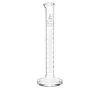 Measuring Cylinder, 10ml - Class A, ISO 4788-0.1ml White Graduations - Round Base with Spout - Borosilicate Glass - Eisco Labs