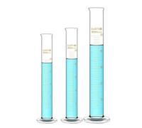 Measuring Glass Cylinder with scale line for Chemistry Laboratory Experiments(10ml 4pcs)