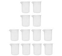 Measuring Jug Cup Set of 12PCS 250ml Plastic Graduated Beakers for Kitchen Liquid Measuring, Laboratory Mixing, Baking and Cooking Prep Tools