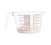 Measuring Jug - Transparent Kitchen Jug with Metric Scale | Heat Resistant for Baking and Kitchen | 1000ml for Milk, Eggs, Water | For Home, Apartment & Restaurant