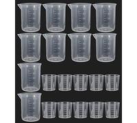 Measuring Jugs,20 pcs Plastic Jug Liquid Measuring Cups Labs Graduated Beakers Plastic Beakers Mixing Cup Baking Cooking Home Lab Measure Tool,30 ml 100 ml