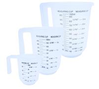 Measuring Jugs Set of 3 - 1L, 500ml & 250ml - Kitchen Measuring Jug for Cooking & Baking - Clear Measurement in Millilitres, Pints & Ounces - Stackable & Easy-Pour Design