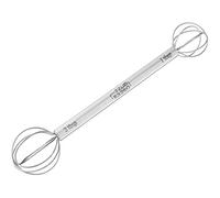 Measuring Mini Kitchen Whisk - 8" Double Headed Multi Function Miso Paste Ball Head Whisk & Mixer Muddler | 1-2 Tbsp