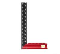 Measuring Ruler, 1 Pack Aluminum Alloy L-Shaped Layout Tool with Multi-Angle Measurement for Parallel Line Drawing and Scribing, Woodworking Carpenter DIY Projects(40CM)