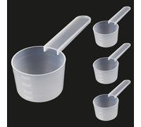 Measuring Scoop Set for Powder, Protein, Creatine, Liquids - 4 Pcs (10ml, 20ml, 30ml, 40ml) - Kitchen and Fitness Use