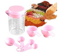 Measuring Set | 500ml Accurate Measuring Instrument 7 Pieces Flour Measuring Spoon | For Home, Indoor Baking, Baby, Family And Friends